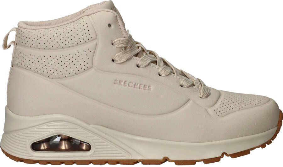 Skechers Uno Stand High Sneakers Dames Beige