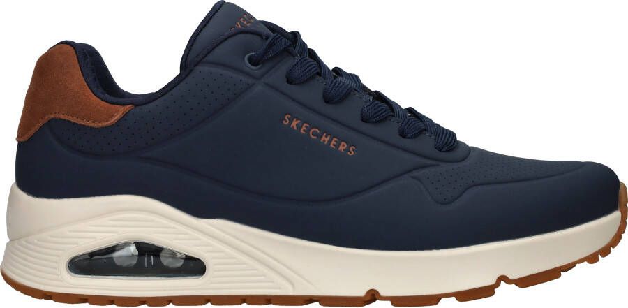 Skechers Uno Suited On Air Sneakers Heren Blauw