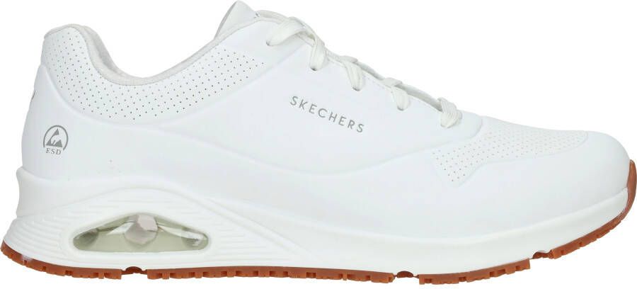 Skechers Work Relaxed Fit Uno Slipresistant Sutal Sneakers Heren Wit