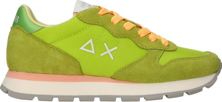 SUN68 Ally Solid Nylon Sneakers Dames Groen