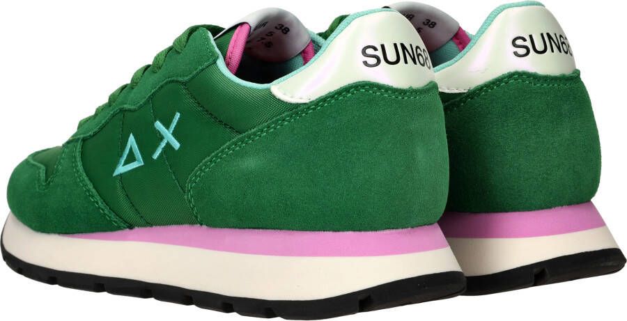 SUN68 Ally Solid Nylon Sneakers Dames Groen