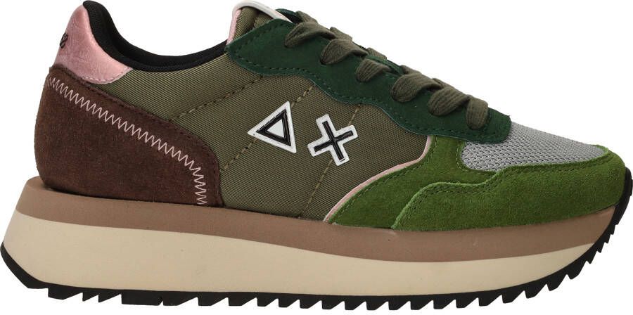 SUN68 Big Ally Solid Sneakers Dames Groen