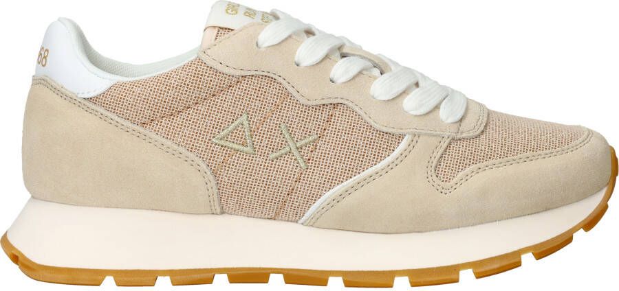 SUN68 Sun 68 Ally Glitter Textile Sneakers Beige