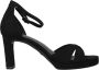 Tamaris Elegante Zwarte Sandalette Vegan Voetbed Hak Black Dames - Thumbnail 3