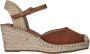 Tamaris Bruine Suède Espadrille Sleehak Sandaal Brown Dames - Thumbnail 3