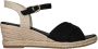 Tamaris 1-28367-42 001 Black -espadrilles -sleehak pups -sandaal - Thumbnail 3