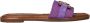 Tamaris Elegante paarse slipper met gouden ketting Purple Dames - Thumbnail 3