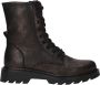 Tamaris Leopard Veterboots zwart Textiel - Thumbnail 3