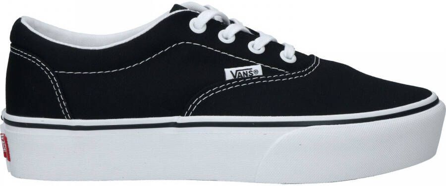 Vans Doheny Platform Canvas Dames Sneakers Black White - Foto 3