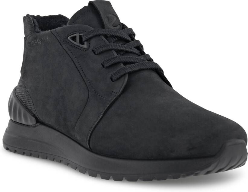 ECCO Astir Heren chukka sneaker van nubuck Zwart Size: 47 (UK 12-12.5)