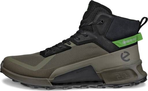 ECCO Biom 2.1 X Mountain M Heren hoge sneakers van stof met Gore-Tex Groen Size: 45 (UK 10.5-11)