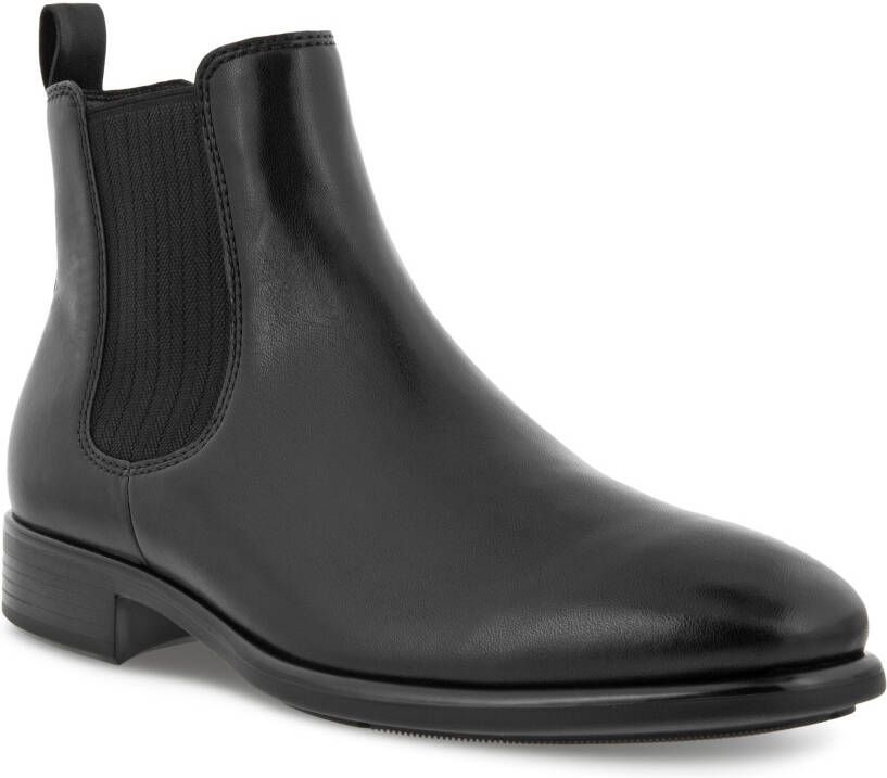 ECCO Citytray Heren leren Chelsea boot Zwart Size: 45 (UK 10.5-11)