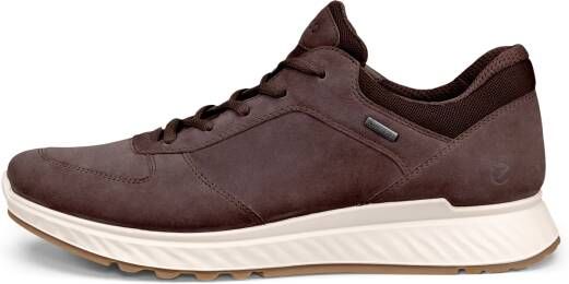 ECCO Exostride M Heren nubuck sneaker met Gore-Tex Bruin Size: 45 (UK 10.5-11)