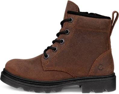 ECCO Grainer K Kinderen suède waterdichte veterboots Bruin Size: 37 (UK 4-4.5)