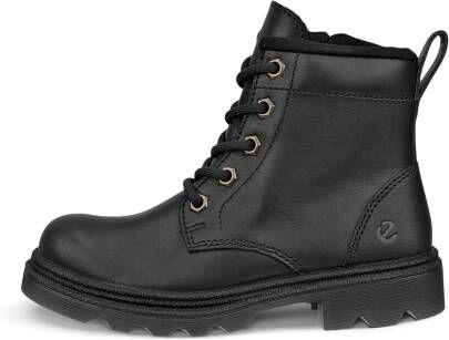 ECCO Grainer K Kinderen waterdichte leren enkellaars Zwart Size: 37 (UK 4-4.5)