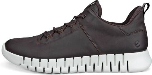 ECCO Gruuv M Heren nubuck sneaker Bruin Size: 39 (UK 6)