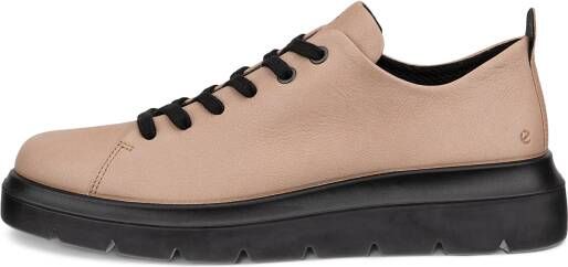 ECCO Nouvelle Dames leren veterschoen Beige Size: 40 (UK 6.5-7)