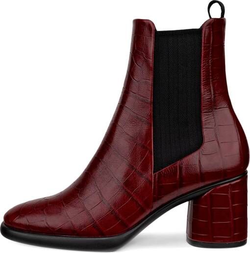 ECCO Sculpted LX 55 Dames leren Chelsea boot met hak Rood Size: 36 (UK 3.5-4)