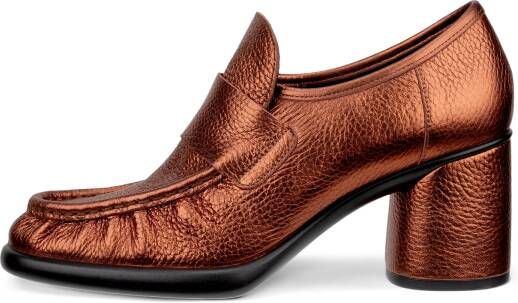 ECCO Sculpted LX 55 Dames leren loafer met hak Bruin Size: 40 (UK 6.5-7)