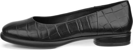 ECCO Sculpted LX Dames leren ballerina Zwart Size: 42 (UK 8-8.5)