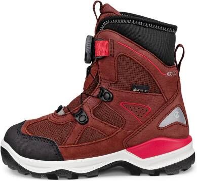 ECCO Snow Mountain Kinderen winterlaars van nubuck met Gore-Tex Rood Size: 28 (UK 10-10.5)