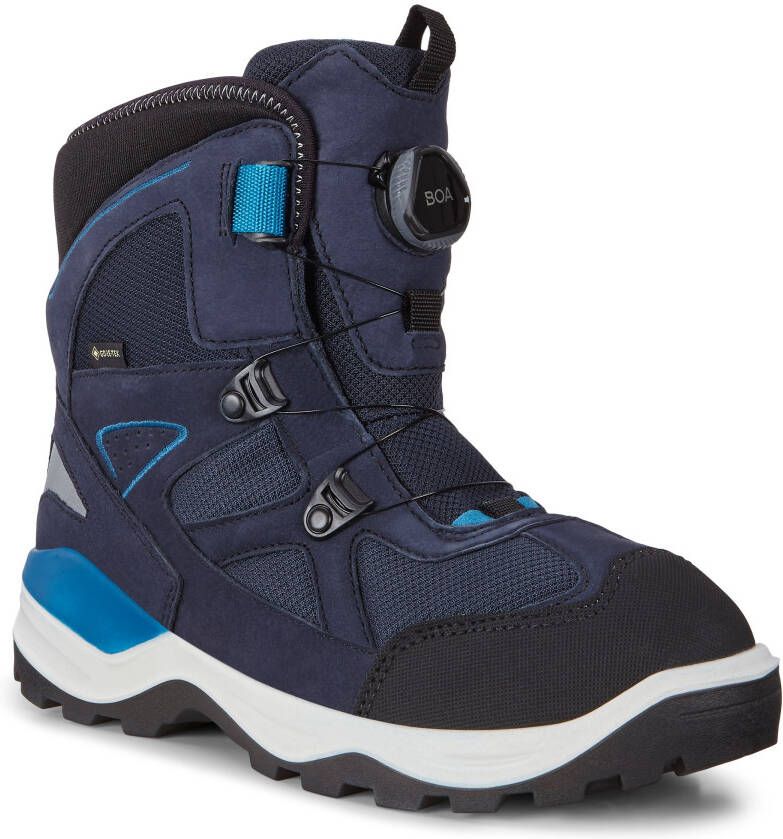 ECCO Snow Mountain Kinderen winterlaars van nubuck met Gore-Tex Marineblauw Size: 28 (UK 10-10.5)