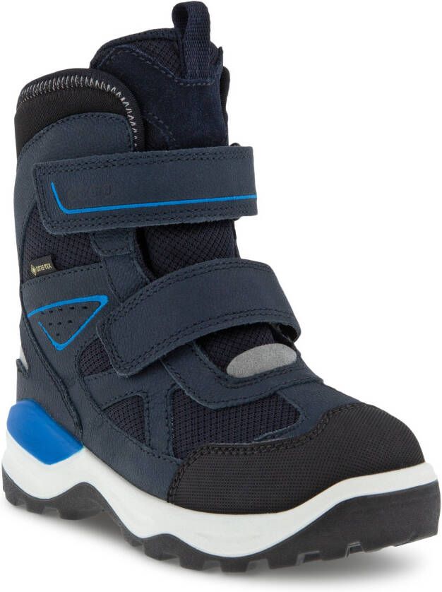 ECCO Snow Mountain Kinderen winterlaars van nubuck met Gore-Tex Marineblauw Size: 37 (UK 4-4.5)