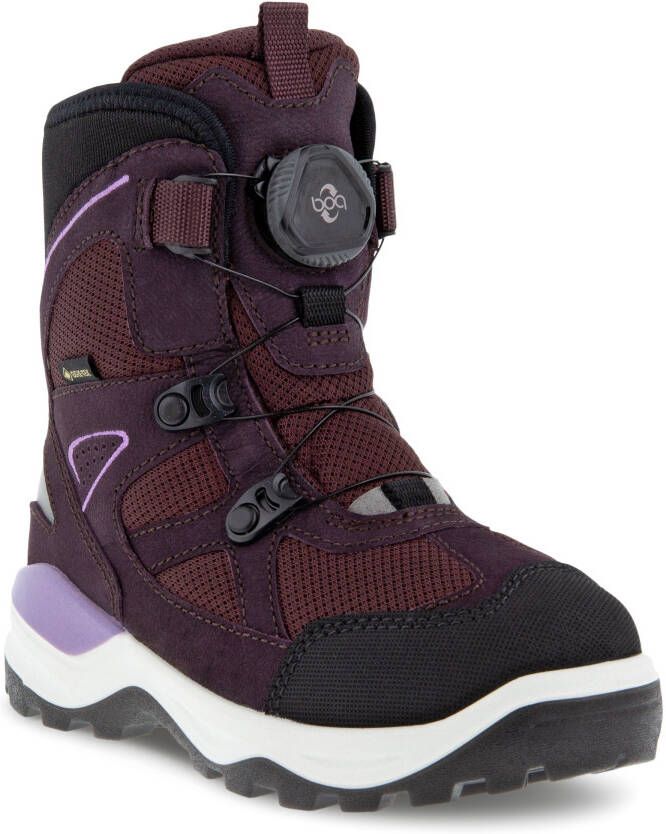 ECCO Snow Mountain Kinderen winterlaars van nubuck met Gore-Tex Purper Size: 36 (UK 3.5)