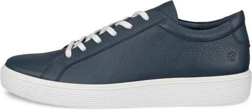 ECCO Soft 60 M Heren leren sneaker Marineblauw Size: 45 (UK 10.5-11)