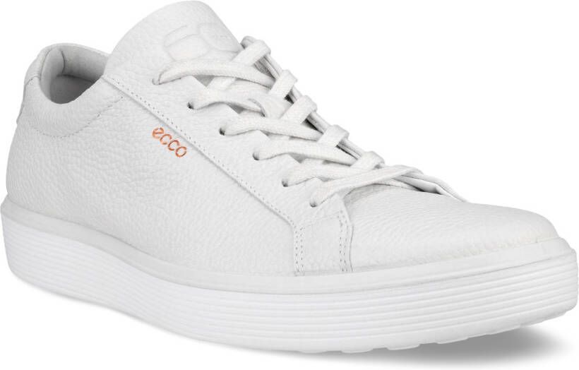 ECCO Soft 60 M Heren leren sneaker Wit Size: 40 (UK 6.5-7)