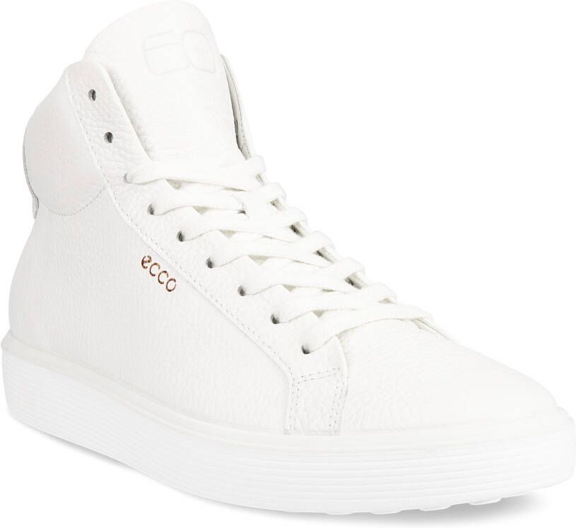 ECCO Soft 60 W Dames hoge leren sneaker Wit Size: 38 (UK 5-5.5)