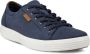 ECCO Soft 7 M Heren nubuck sneaker Blauw Size: 45 (UK 10.5-11) - Thumbnail 1