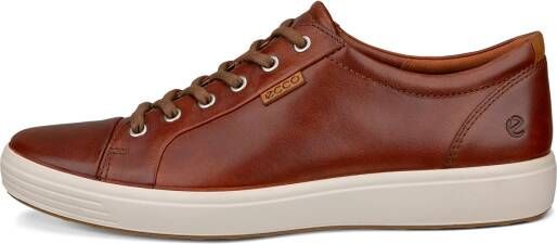 ECCO Soft 7 M Heren leren sneaker Bruin Size: 47 (UK 12-12.5)