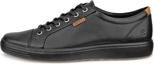 ECCO Soft 7 M Heren leren sneaker Zwart Size: 45 (UK 10.5-11)