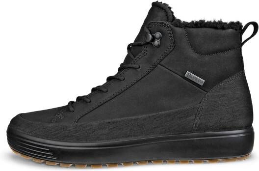 ECCO Soft 7 Tred M Heren halfhoge leren laars met Gore-Tex Zwart Size: 45 (UK 10.5-11)