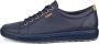 ECCO Soft 7 W Dames leren sneaker Blauw Size: 35 (UK 2.5-3) - Thumbnail 1