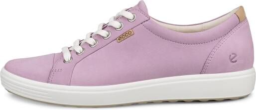 ECCO Soft 7 W Dames leren sneaker Purper Size: 43 (UK 9-9.5)