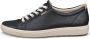 ECCO Soft 7 W Dames leren sneaker Zwart Size: 38 (UK 5-5.5) - Thumbnail 1