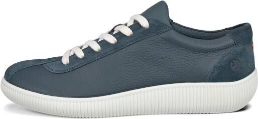 ECCO Soft Zero M Heren leren sneaker Marineblauw Size: 45 (UK 10.5-11)