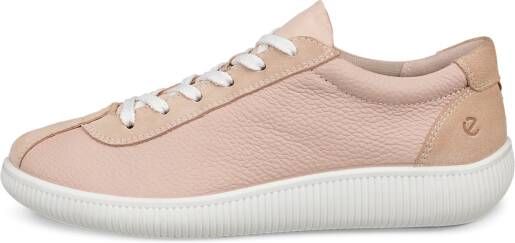 ECCO Soft Zero W Dames leren sneaker Pink Size: 36 (UK 3.5-4)