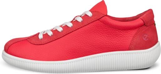 ECCO Soft Zero W Dames leren sneaker Rood Size: 38 (UK 5-5.5)