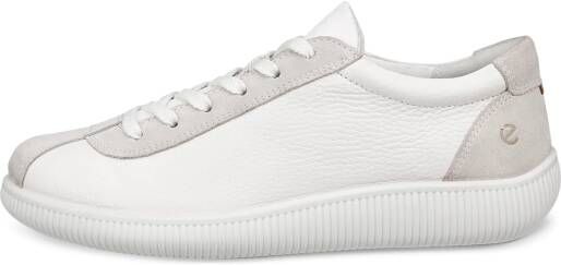 ECCO Soft Zero W Dames leren sneaker Wit Size: 35 (UK 2.5-3)