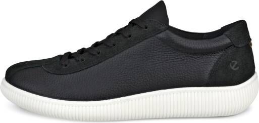 ECCO Soft Zero W Dames leren sneaker Zwart Size: 35 (UK 2.5-3)