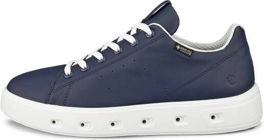 ECCO Street 720 W Dames leren sneaker met Gore-Tex Marineblauw Size: 37 (UK 4.5)