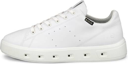 ECCO Street 720 W Dames leren sneaker met Gore-Tex Wit Size: 38 (UK 5-5.5)