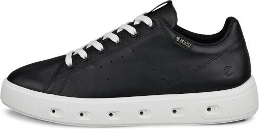 ECCO Street 720 W Dames leren sneaker met Gore-Tex Zwart Size: 37 (UK 4.5)