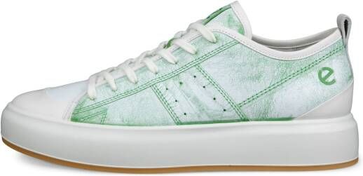 ECCO Street Ace M Heren leren sneaker Groen Size: 45 (UK 10.5-11)