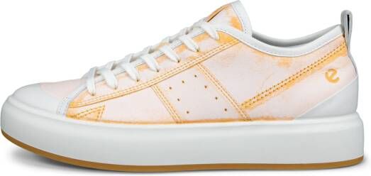 ECCO Street Ace W Dames leren sneaker Oranje Size: 40 (UK 6.5-7)