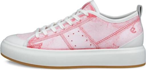 ECCO Street Ace W Dames leren sneaker Pink Size: 36 (UK 3.5-4)