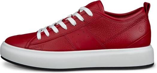 ECCO Street Ace W Dames leren sneaker Rood Size: 42 (UK 8-8.5)